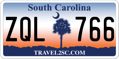 SC license plate ZQL766