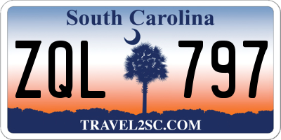 SC license plate ZQL797
