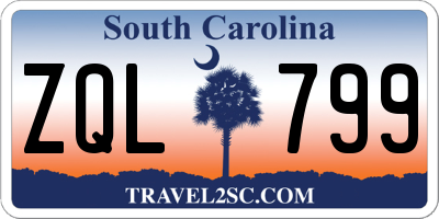SC license plate ZQL799