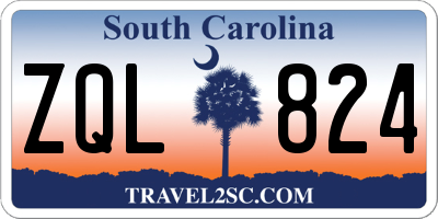 SC license plate ZQL824