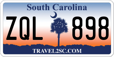 SC license plate ZQL898