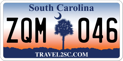 SC license plate ZQM046