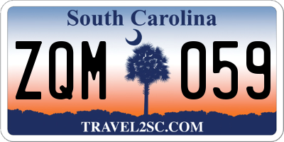 SC license plate ZQM059