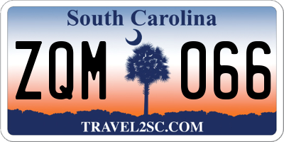 SC license plate ZQM066