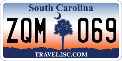 SC license plate ZQM069