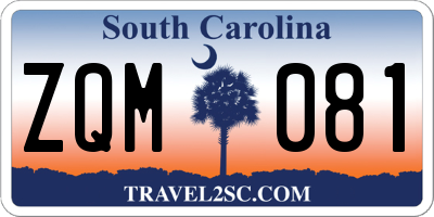 SC license plate ZQM081