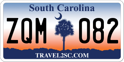 SC license plate ZQM082