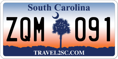SC license plate ZQM091