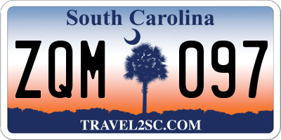 SC license plate ZQM097