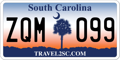 SC license plate ZQM099