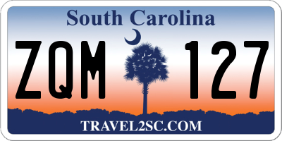 SC license plate ZQM127
