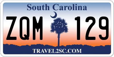 SC license plate ZQM129