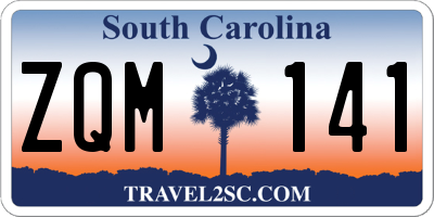 SC license plate ZQM141