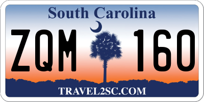 SC license plate ZQM160