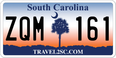 SC license plate ZQM161