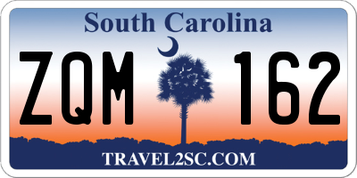 SC license plate ZQM162