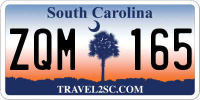SC license plate ZQM165