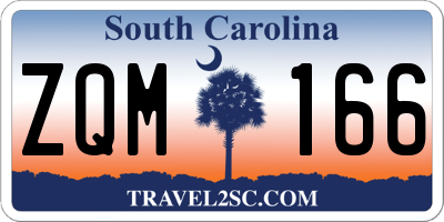 SC license plate ZQM166