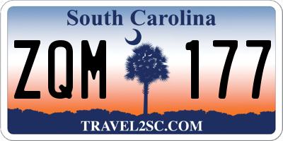 SC license plate ZQM177
