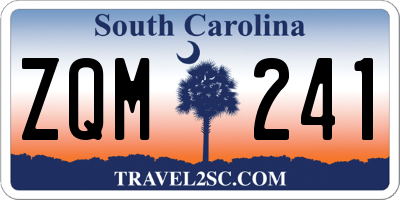 SC license plate ZQM241