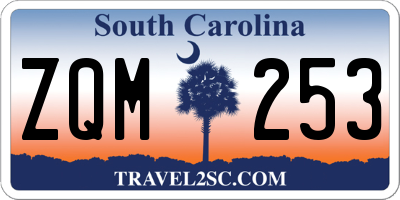 SC license plate ZQM253