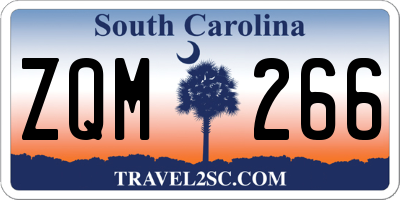 SC license plate ZQM266
