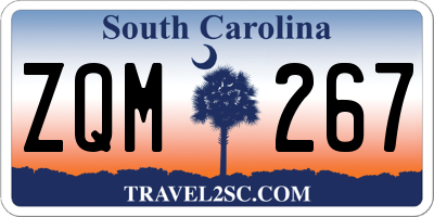 SC license plate ZQM267