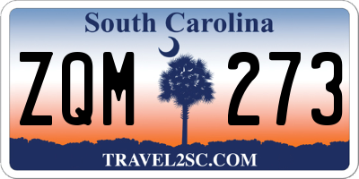 SC license plate ZQM273
