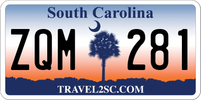SC license plate ZQM281
