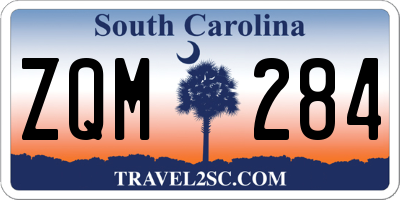 SC license plate ZQM284
