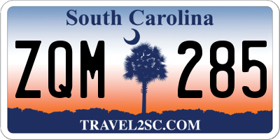 SC license plate ZQM285