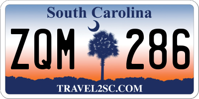 SC license plate ZQM286