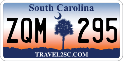 SC license plate ZQM295