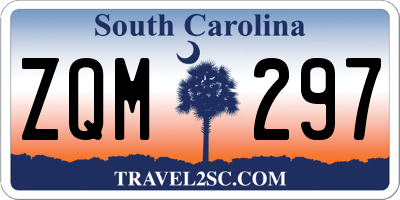 SC license plate ZQM297