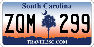 SC license plate ZQM299