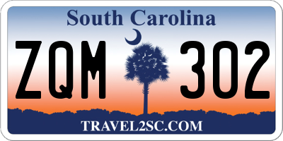 SC license plate ZQM302