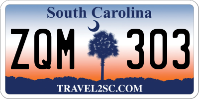 SC license plate ZQM303