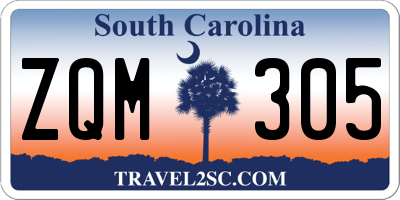 SC license plate ZQM305