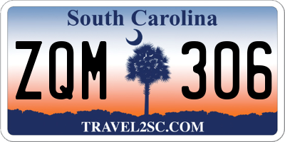 SC license plate ZQM306