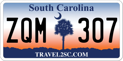 SC license plate ZQM307