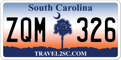 SC license plate ZQM326