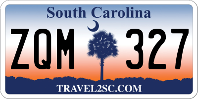 SC license plate ZQM327