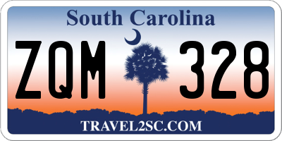 SC license plate ZQM328