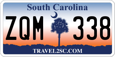 SC license plate ZQM338