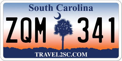 SC license plate ZQM341