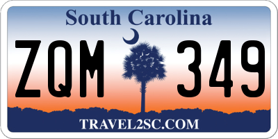 SC license plate ZQM349
