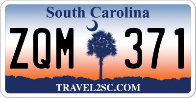SC license plate ZQM371