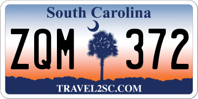 SC license plate ZQM372