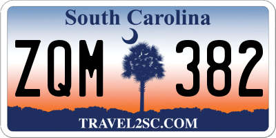 SC license plate ZQM382