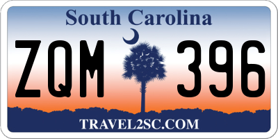 SC license plate ZQM396